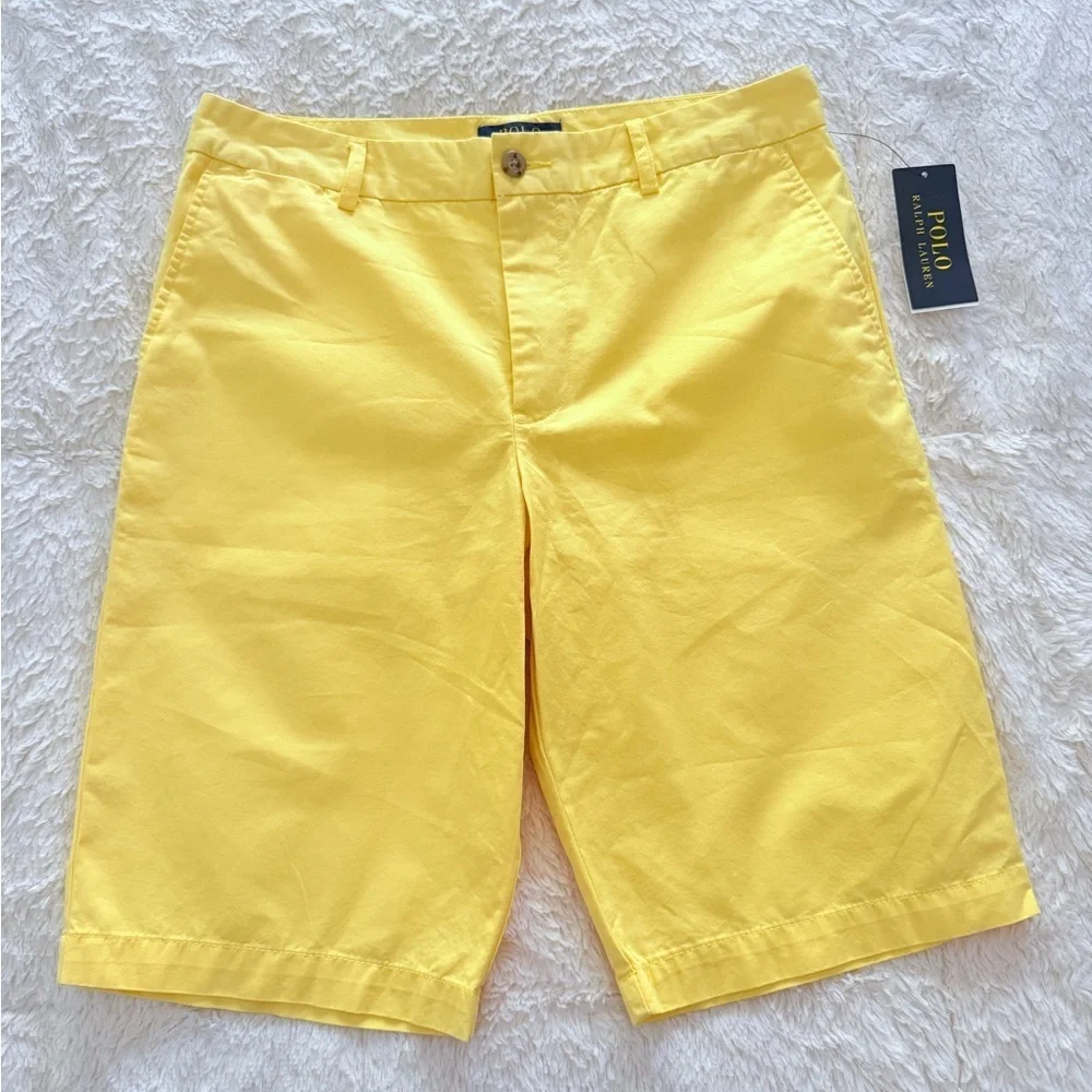 Ralph Lauren Kids Bright Yellow Shorts